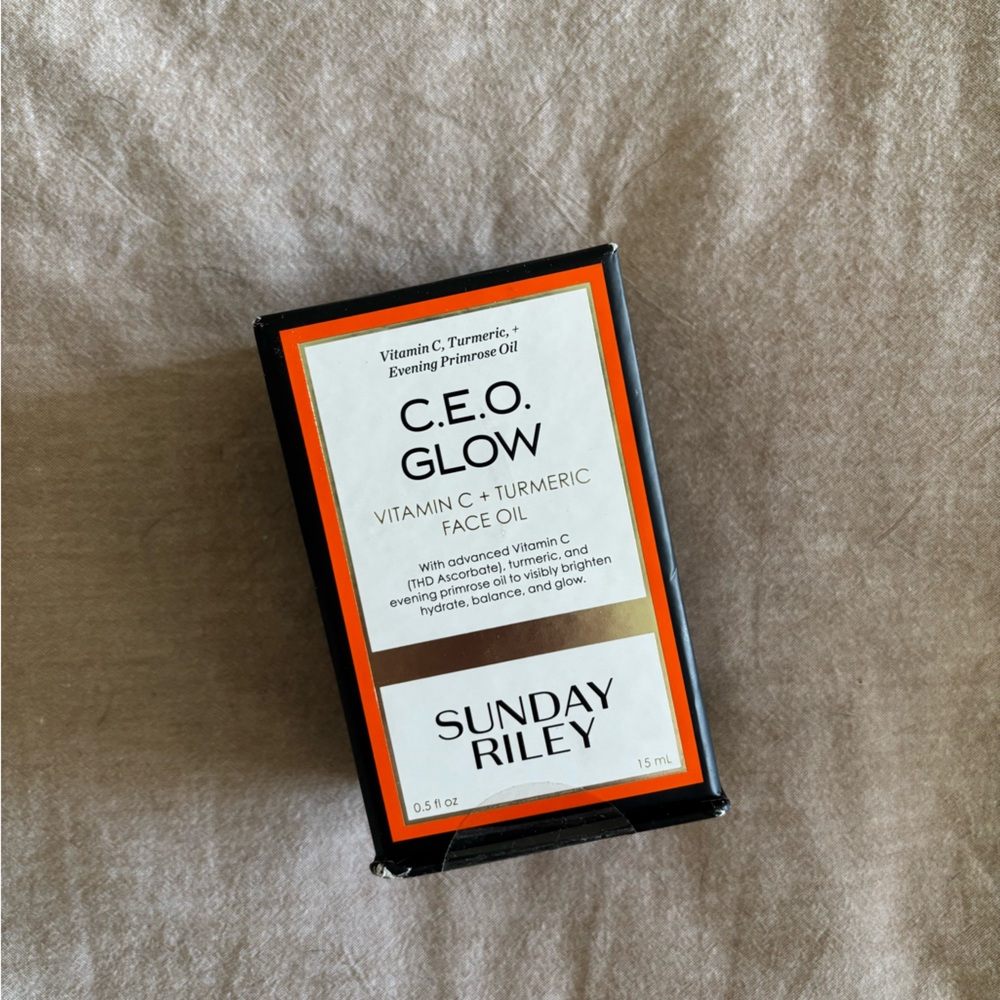Sunday Riley C.E.O. Glow Vitamin C + Turmeric Face Oil - Black and Orange